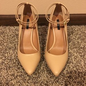Forever 21 Nude Ankle Heel